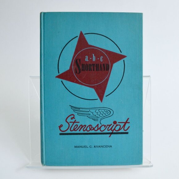 Stenoscript ABC Shorthand Manuel C. Avancena Hardcover Vintage Book 1964 - Picture 1 of 2